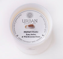 Load image into Gallery viewer, FREYA'S TEARS - Amber, Wild Mountain Honey, & Rose Luxe Candle