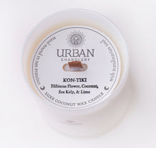 Load image into Gallery viewer, KON-TIKI - Hibiscus Flower, Coconut, Sea Kelp, & Lime Luxe Candle