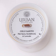 Load image into Gallery viewer, OSLO SANTO - Palo Santo, Sandalwood, &amp; Lavender Luxe Candle
